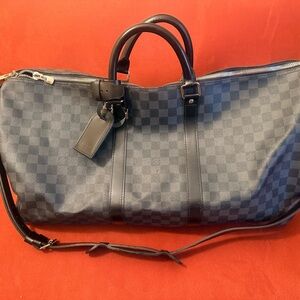 Louis Vuitton Graphite Damier Keepall Travel Duffel